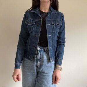 Vintage Calvin Klein Denim Jean Jacket Made in USA Dark Wash M